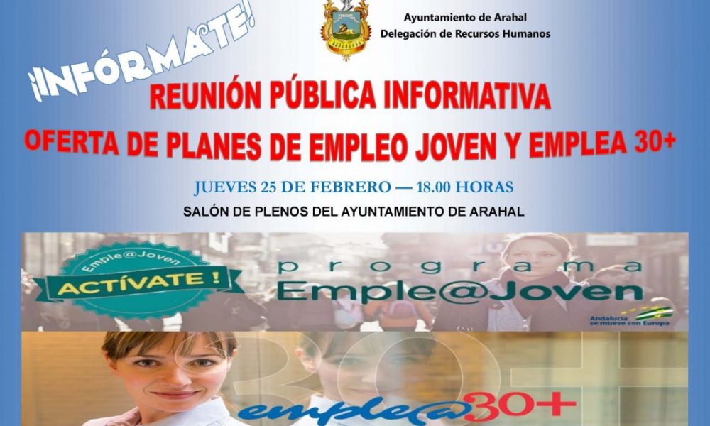 Cartel Charla informativa Emple@Joven y Emple@30