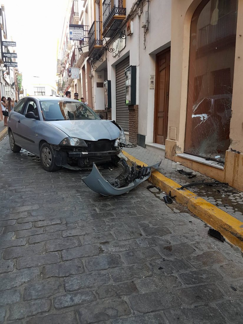 Accidente calle Antonia Diaz