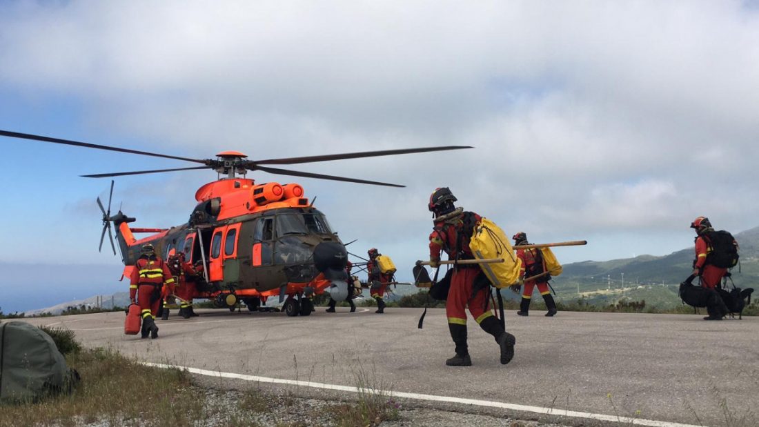 La UME concluye su preparación para la campaña de incendios de este verano