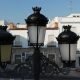 Instaladas lámparas LED en las farolas de la plaza del Ayuntamiento de Marchena