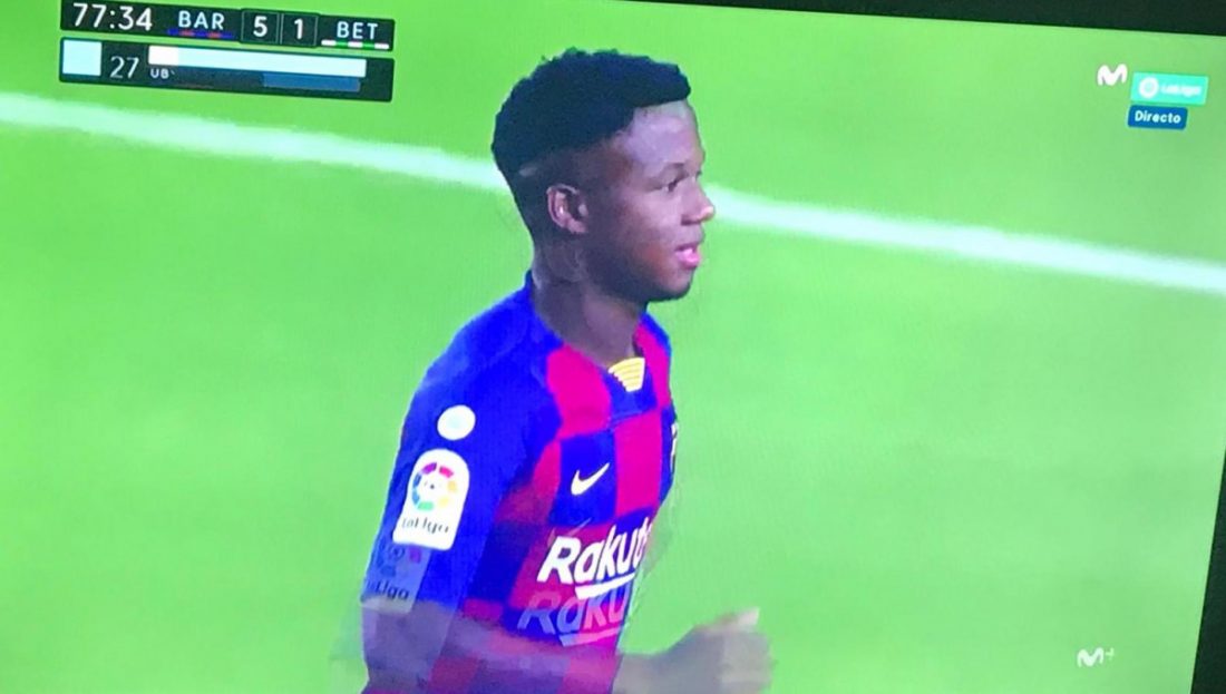 Ansu Fati, el niño que quiso ser futbolista en Herrera y acabó en el Barça