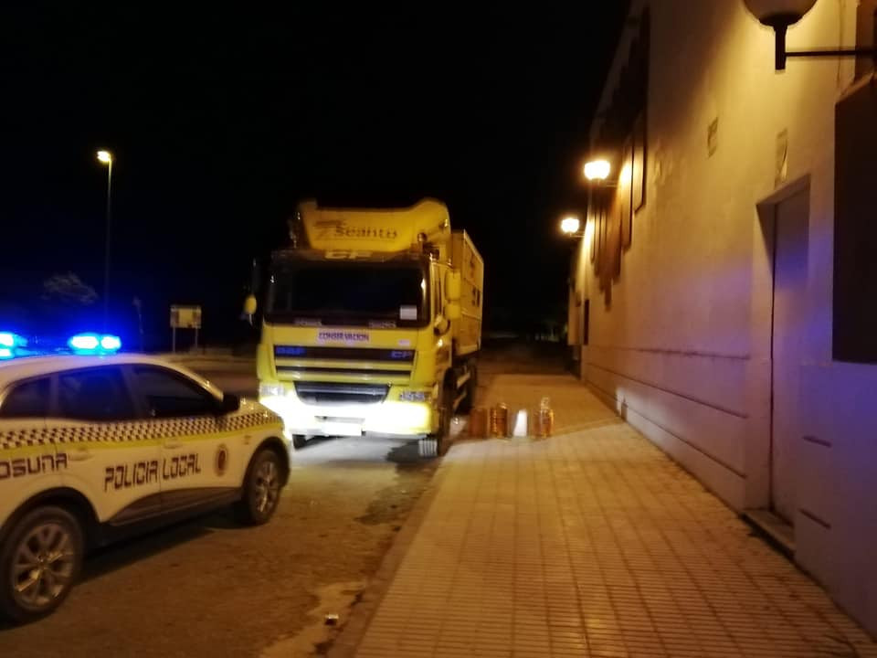 Identificado un individuo que robaba combustible de un camión en Osuna