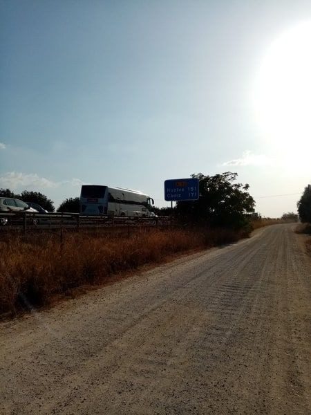 Un herido leve en un accidente en la A92 a su paso por Paradas