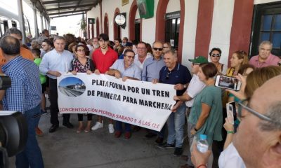 Dos comarcas de la provincia, en pie de guerra para que "no muera el tren"