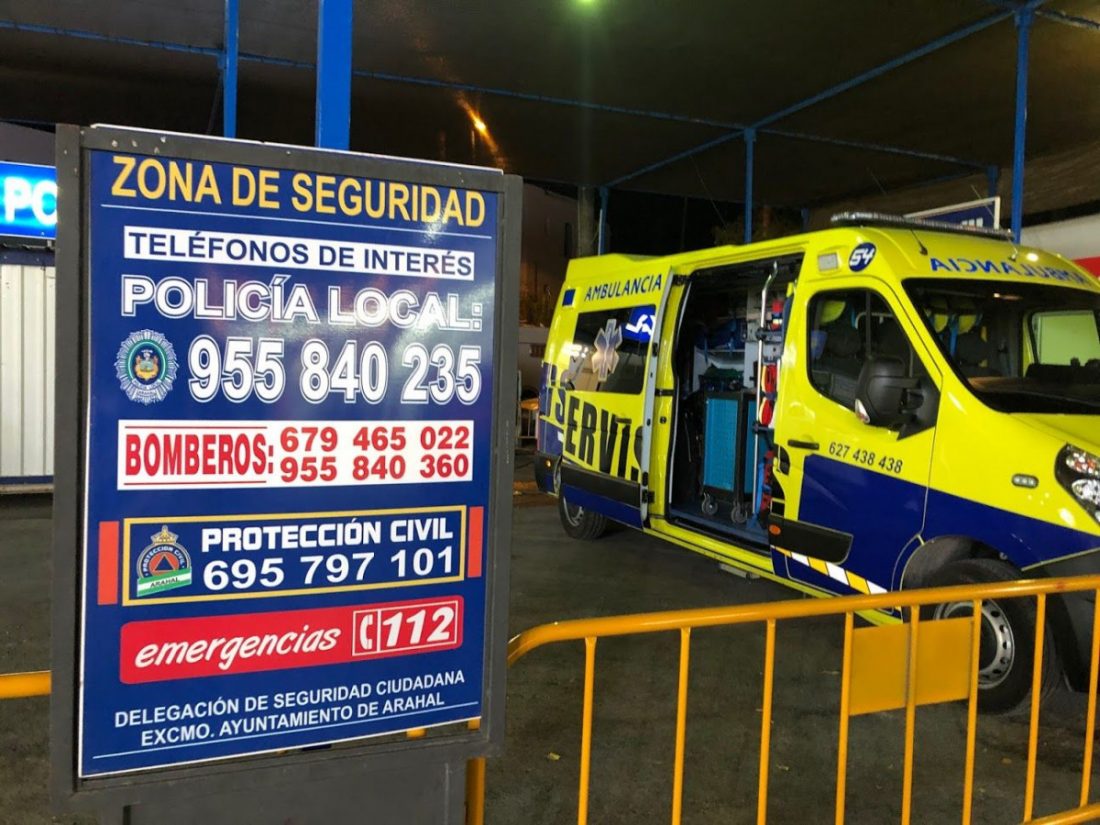 Las principales incidencias, fuera del recinto ferial en el último día de feria de Arahal