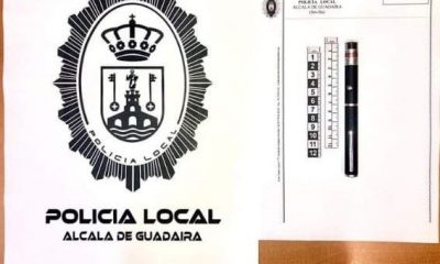 Intervenido en Alcalá un puntero láser con el que unos jóvenes deslumbraban a vehículos