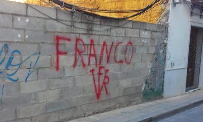 Varias zonas de Marchena amanecen con pintadas franquistas