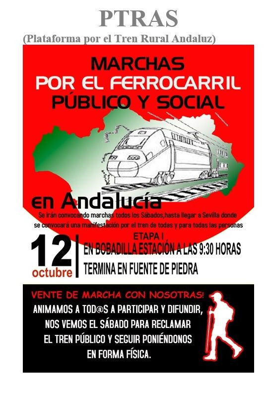 Comienzan las marchas por la defensa del ferrocarril público y social