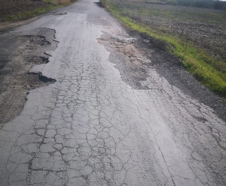Vecinos de una urbanización rural de Arahal denuncian el mal estado del camino por el que acceden a sus viviendas
