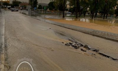 Vivienda inundadas, calles, negocios y carretera cortada, incidencias de la tarde de lluvia en Marchena