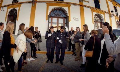 Sí, quiero, con el uniforme de la Santa María Magdalena