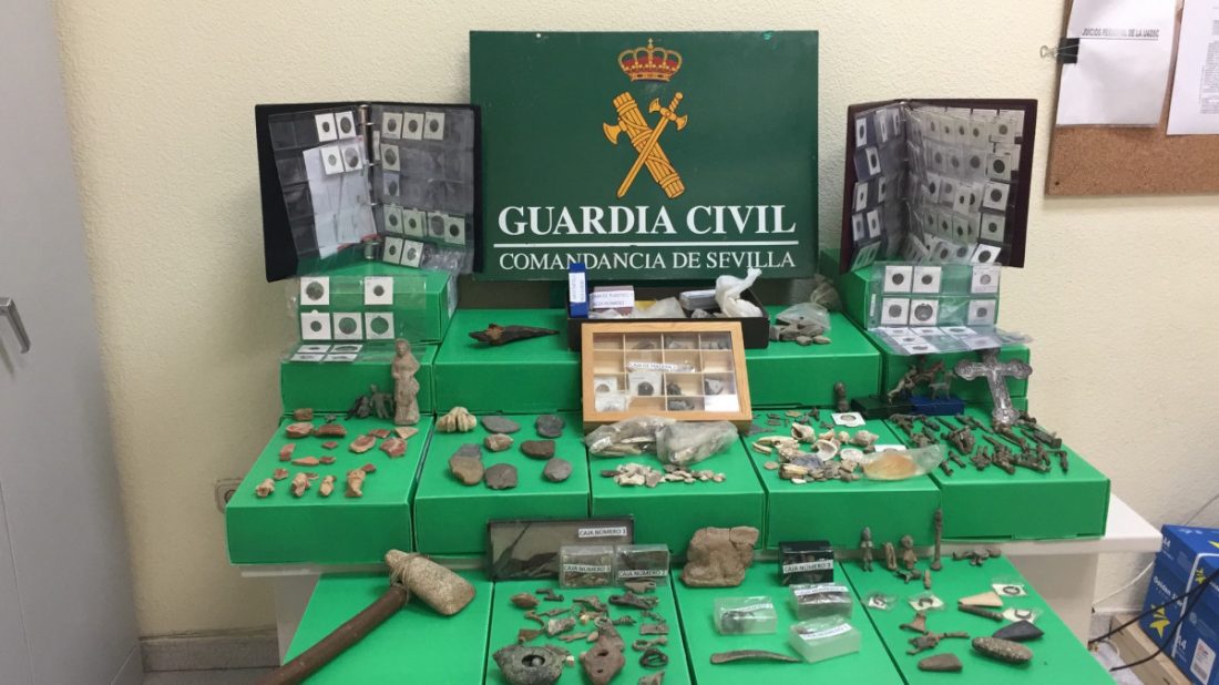Detenido en Sevilla por vender piezas arqueológicas por internet 
