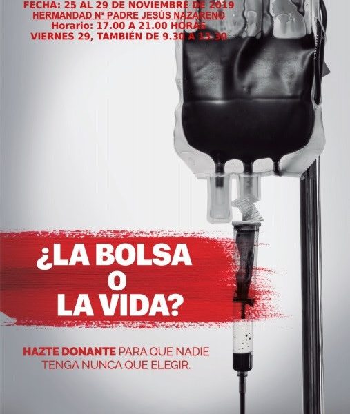 Vuelven los equipos de donación de sangre a Arahal del 25 al 29 de noviembre