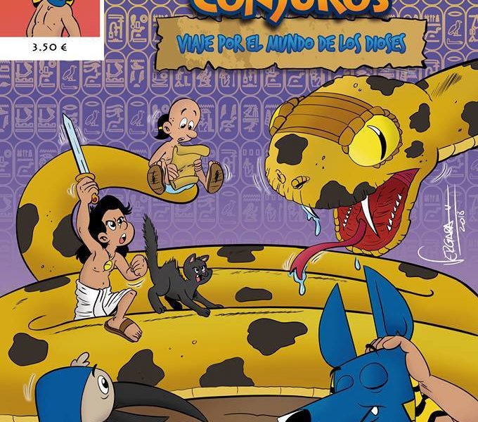 "Egiptos y sus conjuros", nuevo tebeo del joven ilustrador arahalense Álvaro José Vergara