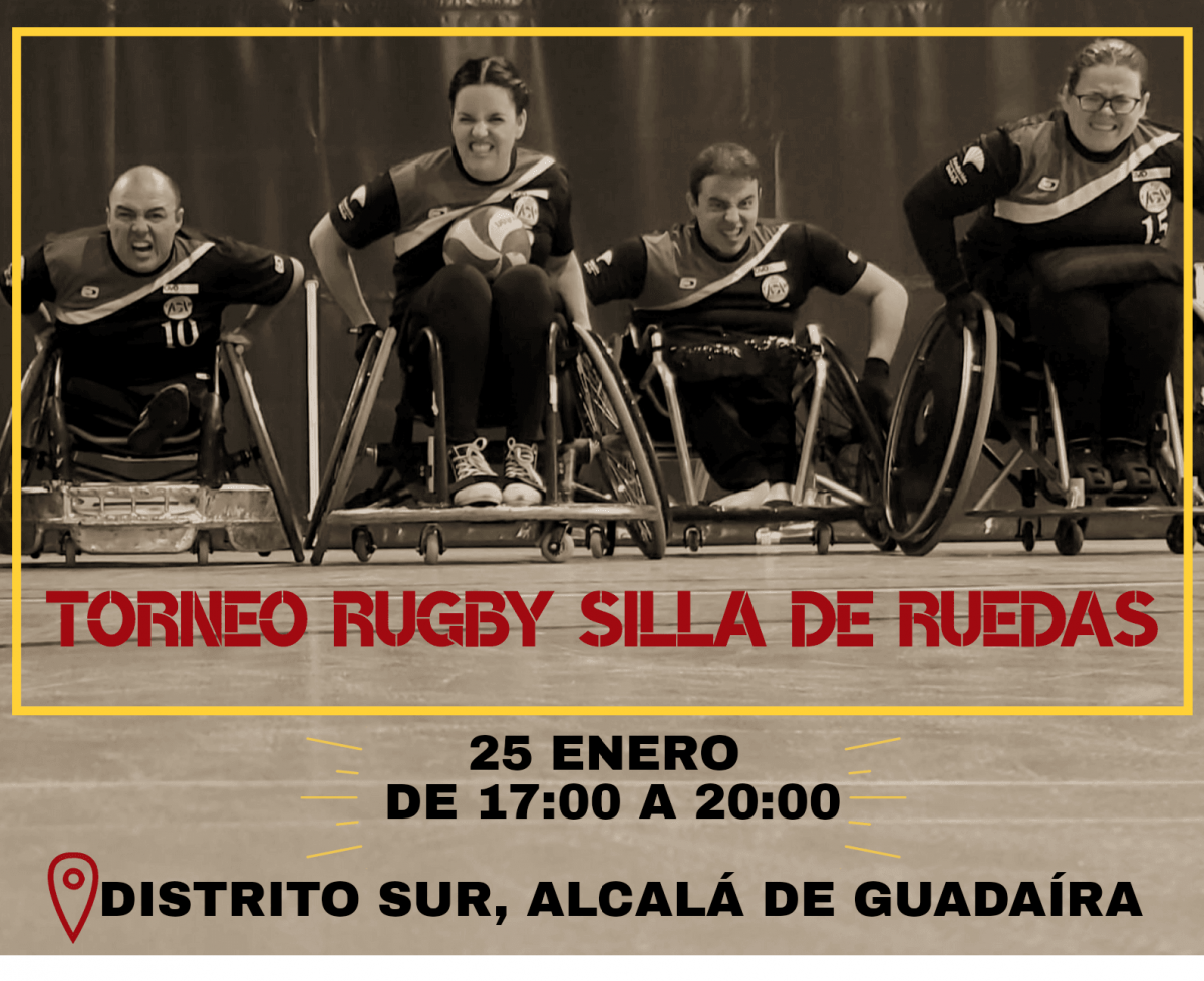 El Complejo Deportivo Sur de Alcalá acoge un torneo de rugby en silla de ruedas