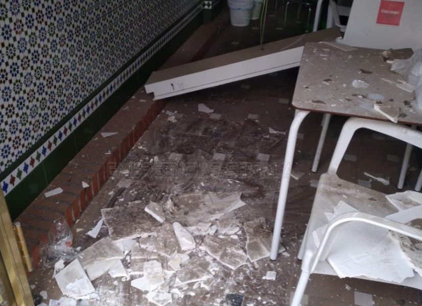 Bar techo accidente
