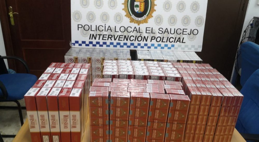 La Policía Local de El Saucejo se incauta de 1500 cajetillas de tabaco en un control por el estado de alarma