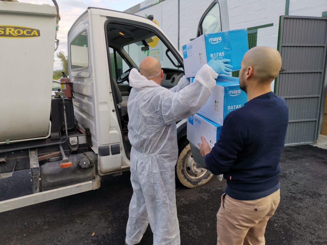 La Mancomunidad Campiña 2000 reparte material sanitario entre los pueblos que gestiona