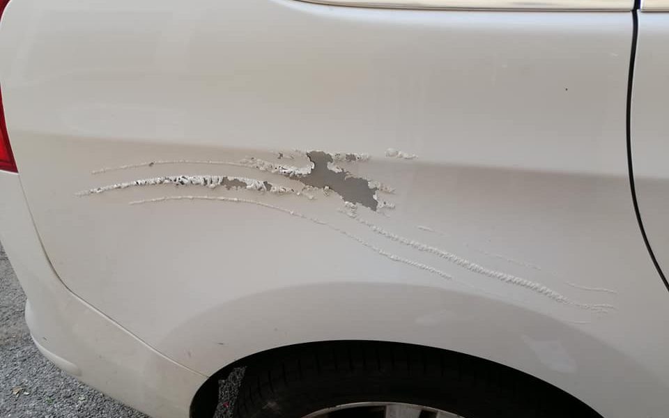 coche atacado