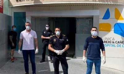 Herrera realiza los tests para detección de COVID-19 a policías locales y empleados municipales