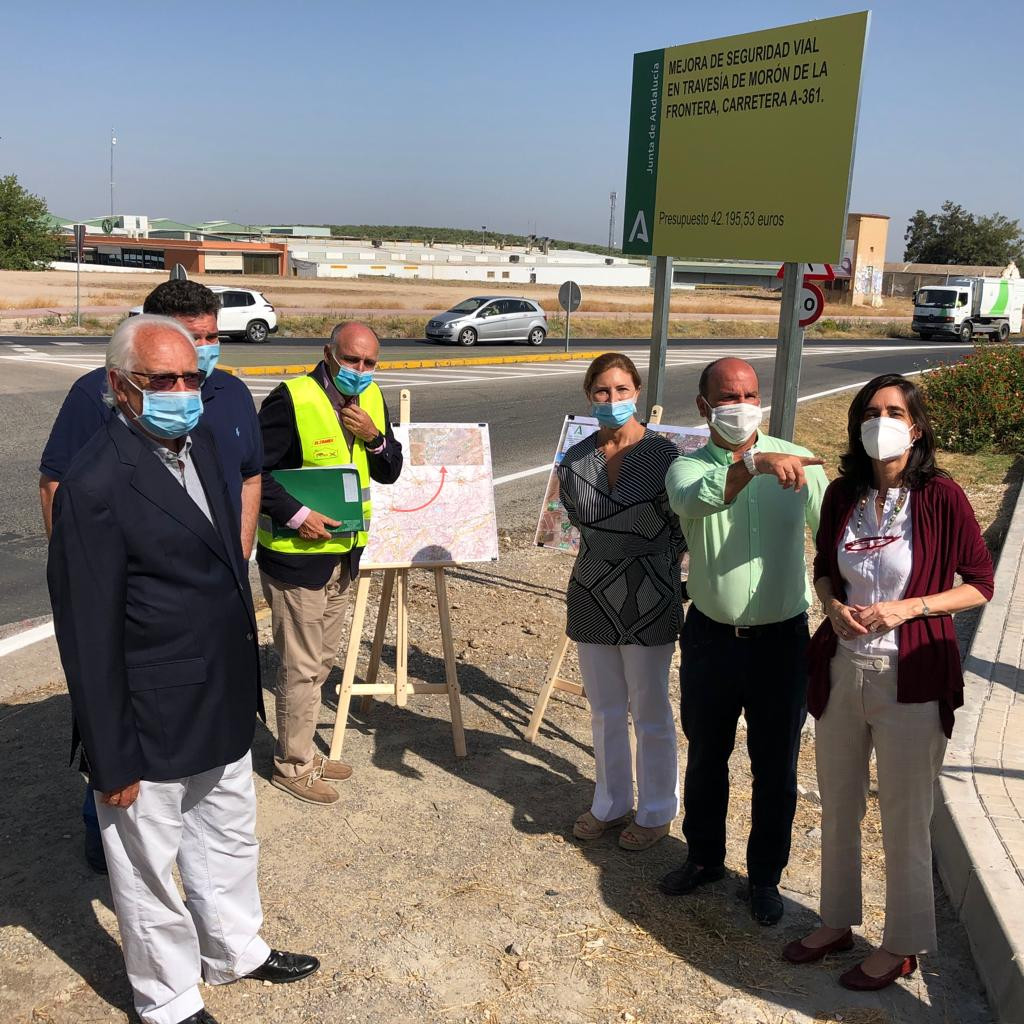 Finalizan las obras de mejora de la seguridad vial en la travesía de Morón de la Frontera