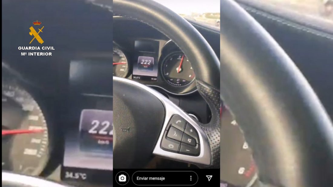 Investigada una persona que conducía a 223 km/hora por la A-49 y colgar el vídeo en la redes