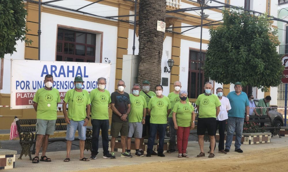 Lunes de reivindicación de la Plataforma por Pensiones Dignas de Arahal
