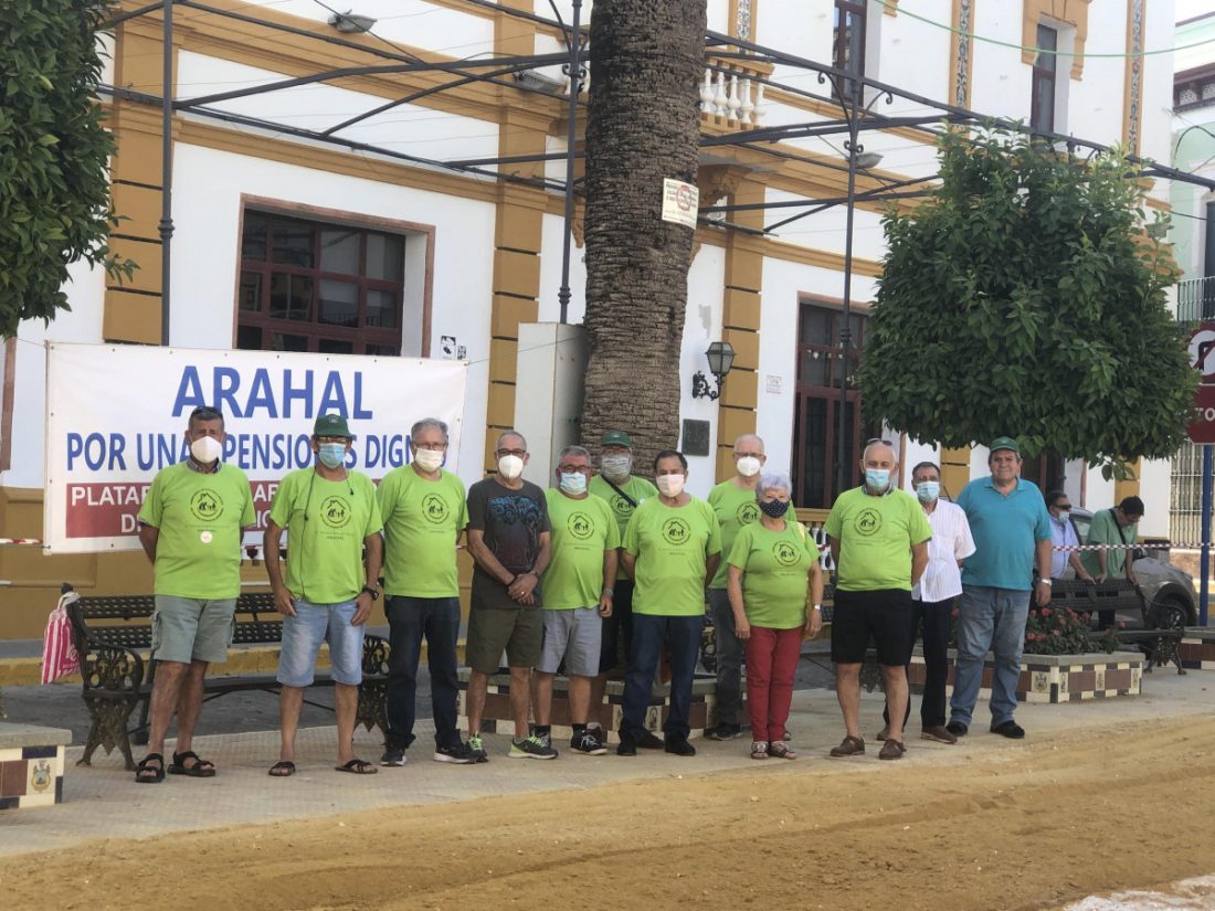 Lunes de reivindicación de la Plataforma por Pensiones Dignas de Arahal