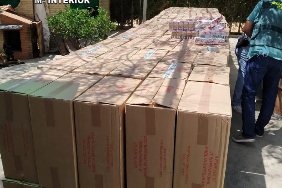 Cinco detenidos en una operación contra el contrabando de tabaco en la Campiña sevillana