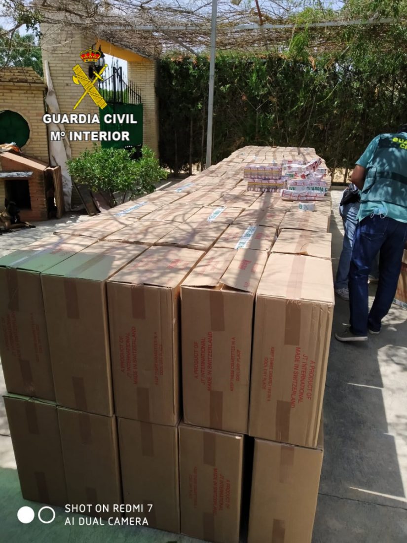 Cinco detenidos en una operación contra el contrabando de tabaco en la Campiña sevillana