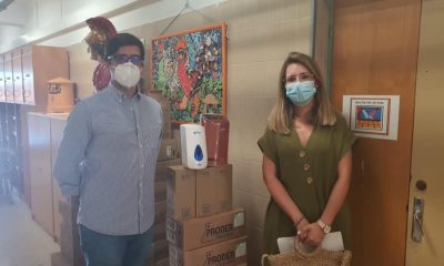 El Ayuntamiento de Herrera reparte 1.300 mascarillas al alumnado de la localidad