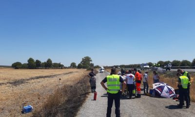 Accidente con cuatro heridos, al menos uno grave, en una salida de vía en la A-92