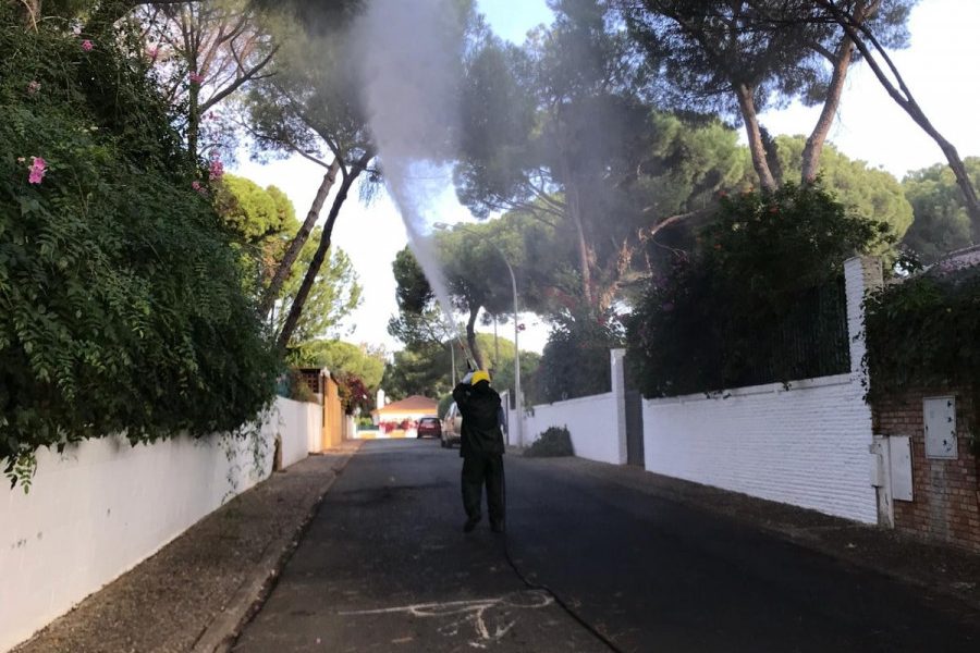 Fumigación contra el mosquito del virus del Nilo junto al Guadaíra y parques urbanos