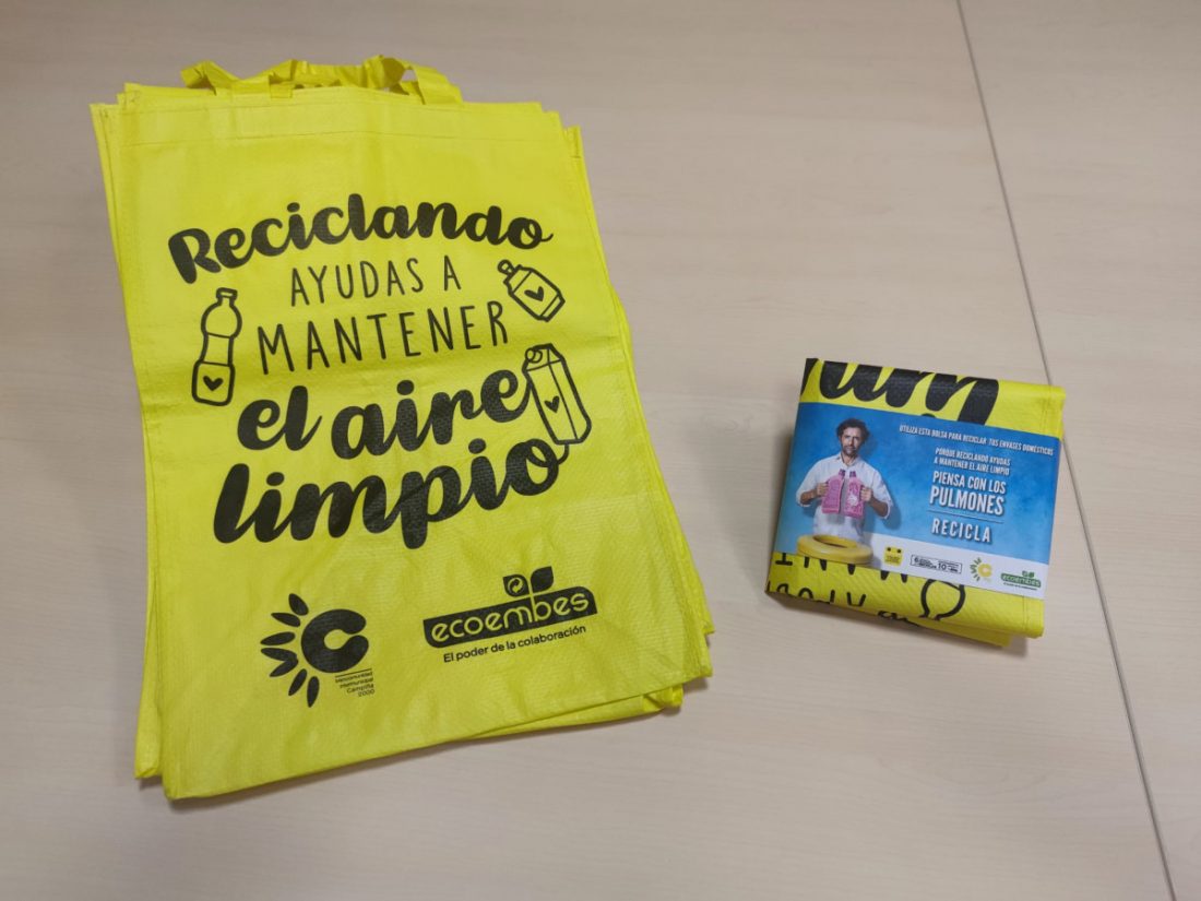 Campiña 2000 repartirá entre sus municipios más de 17.000 bolsas amarillas reutilizables