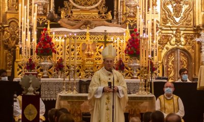 El Arzobispo de Sevilla clausura los cultos extraordinarios por el 75 aniversario del Santísimo Cristo Yacente de Arahal