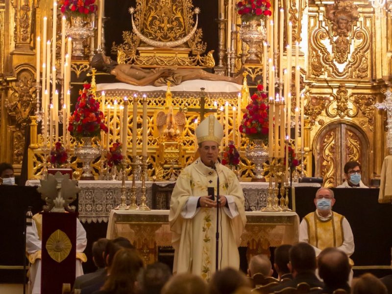 El Arzobispo de Sevilla clausura los cultos extraordinarios por el 75 aniversario del Santísimo Cristo Yacente de Arahal