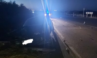Accidente en la carretera de Morón sin heridos, solo daños materiales
