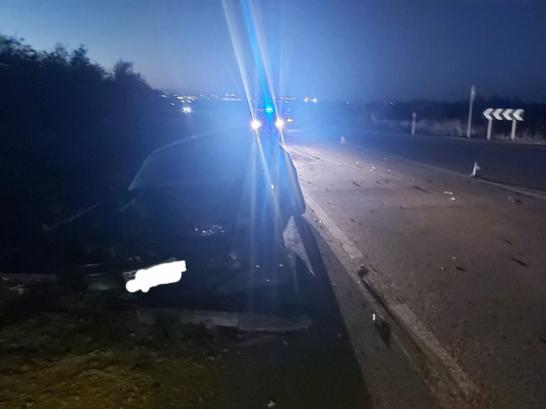 Accidente en la carretera de Morón sin heridos, solo daños materiales