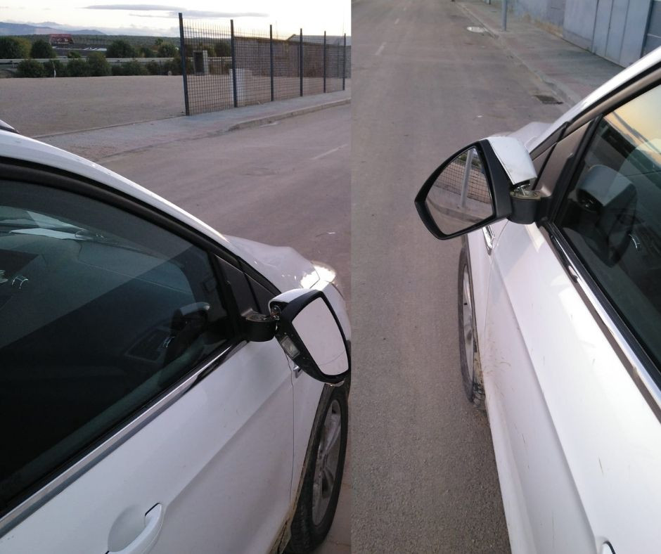 Rompen los espejos retrovisores de un coche en la calle Malasmañanas de Arahal