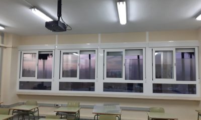 Placas de policarbonato para combatir el frío en los centros educativos de Arahal