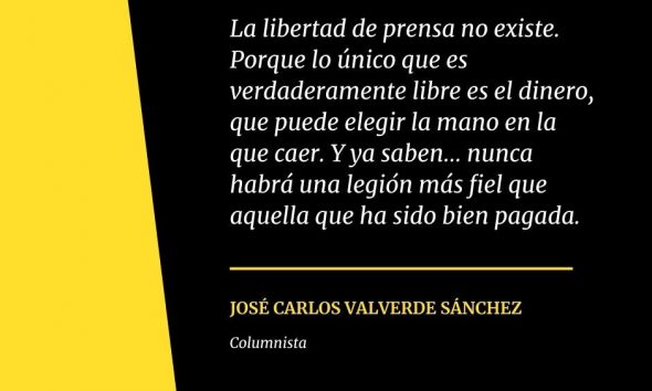 "La crítica es la mayor estafa que puede venderte una línea editorial que depende de una inyección económica, y del gobierno de turno"