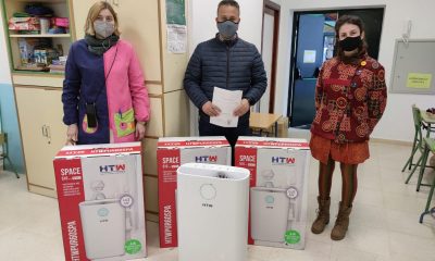 Reparto de 55 purificadores en centro educativos de Mairena del Alcor para prevenir la covid