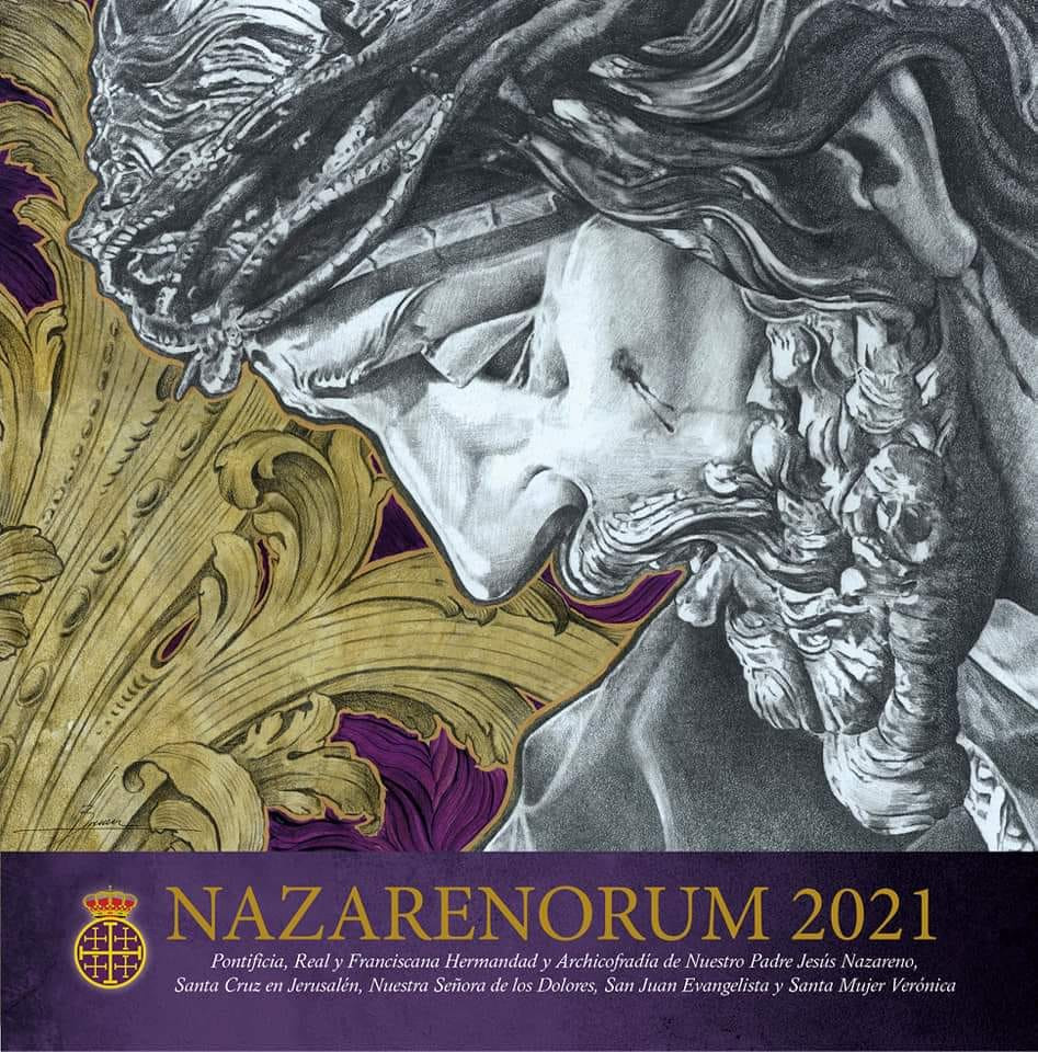 El artista local José Antonio Brenes dedica a la memoria de su padre el dibujo de Nazarenorum 2021