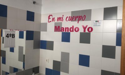 Frases en los colegios de La Puebla de Cazalla que reivindican la igualdad y el rechazo a la violencia