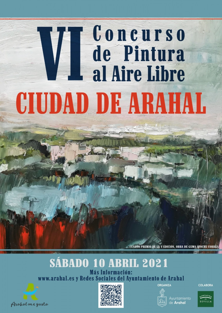 La VI edición del Concurso de Pintura "Ciudad de Arahal" será el sábado 10 de abril