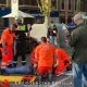 Un motorista es hospitalizado tras colisionar contra un coche en el centro de Sevilla