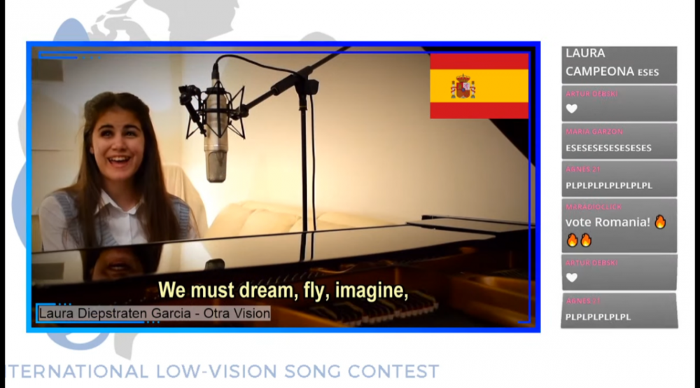 Una joven andaluza de 14 años gana el primer festival de Eurovisión para artistas ciegos