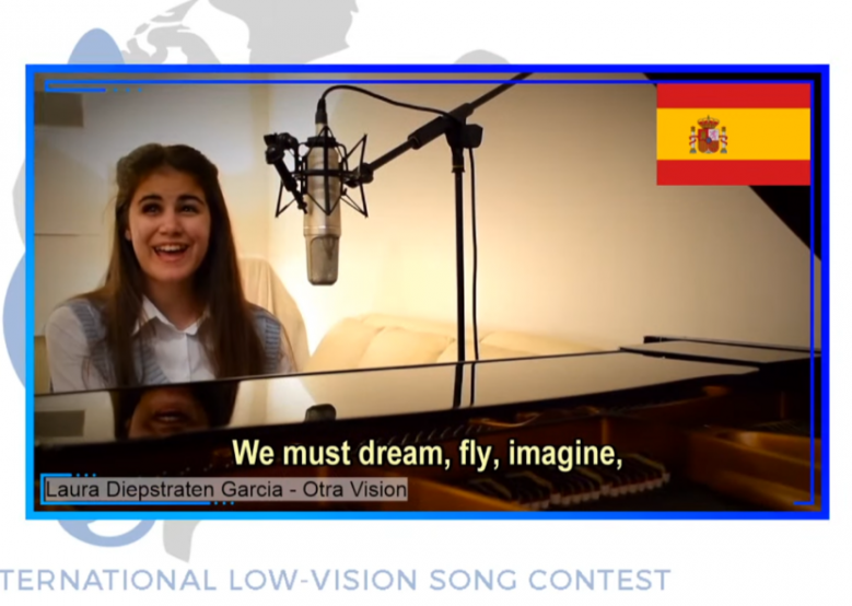 Una joven andaluza de 14 años gana el primer festival de Eurovisión para artistas ciegos