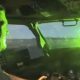 Recreación de como puede afectar un puntero láser a la visión de un piloto de aviones