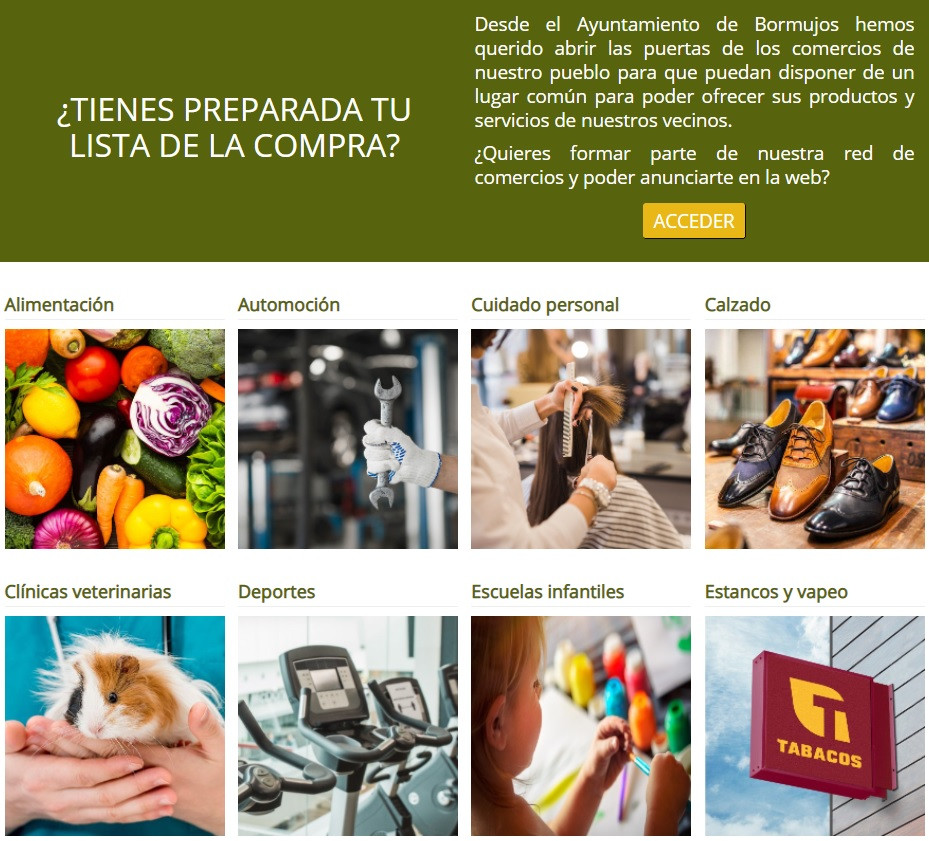 'De compras por Bormujos', la nueva web para incentivar el consumo en el comercio local